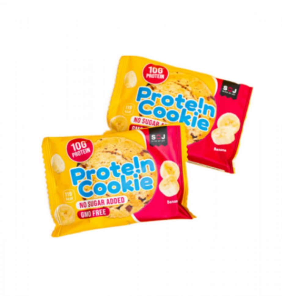 Печенье PROTEIN COOKIE SOJ cо вкусом банана, Zero (37г)